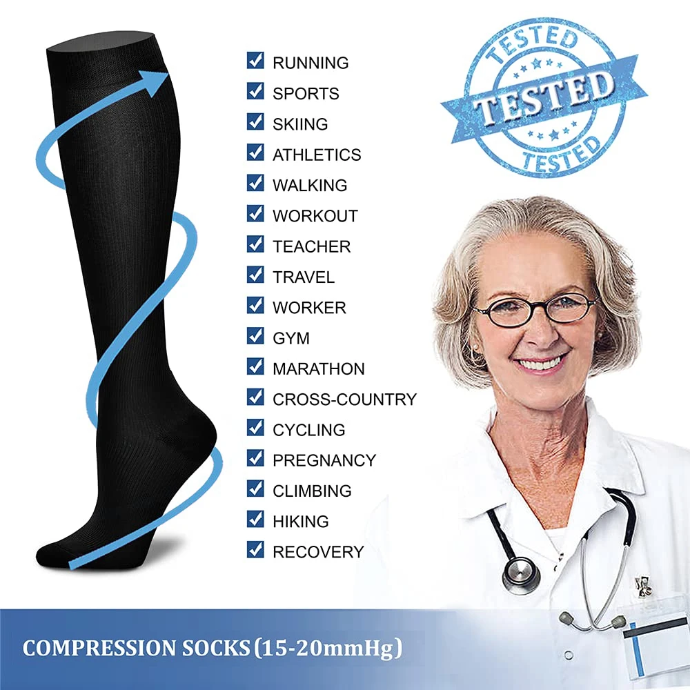 1 par de calcetines de compres - Compression Sock Medical reseña y precio