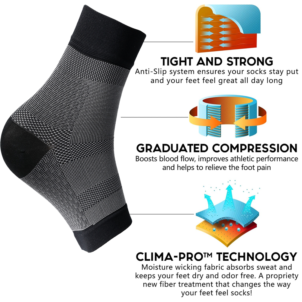 1 par de calcetines para neuro - Ankle Brace Sock reseña y precio